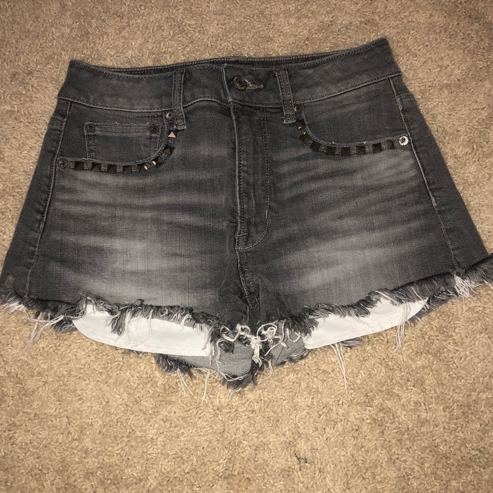 American Eagle Grey Denim Shorts